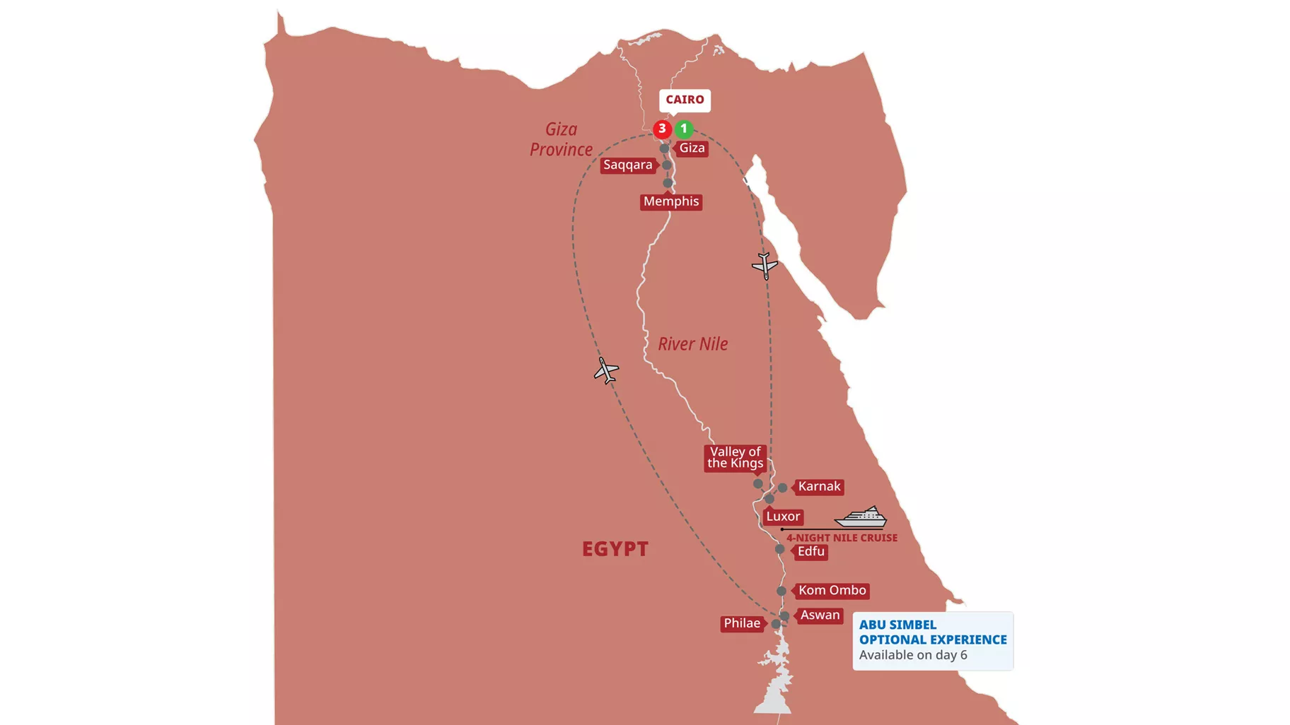 Trip map